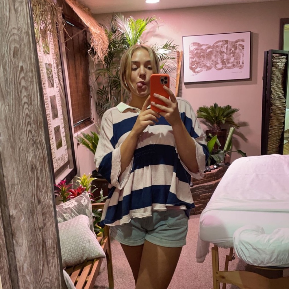 Flowy Free People button up!